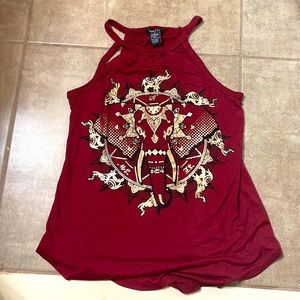 RUE21 Gold Elephant Tank
